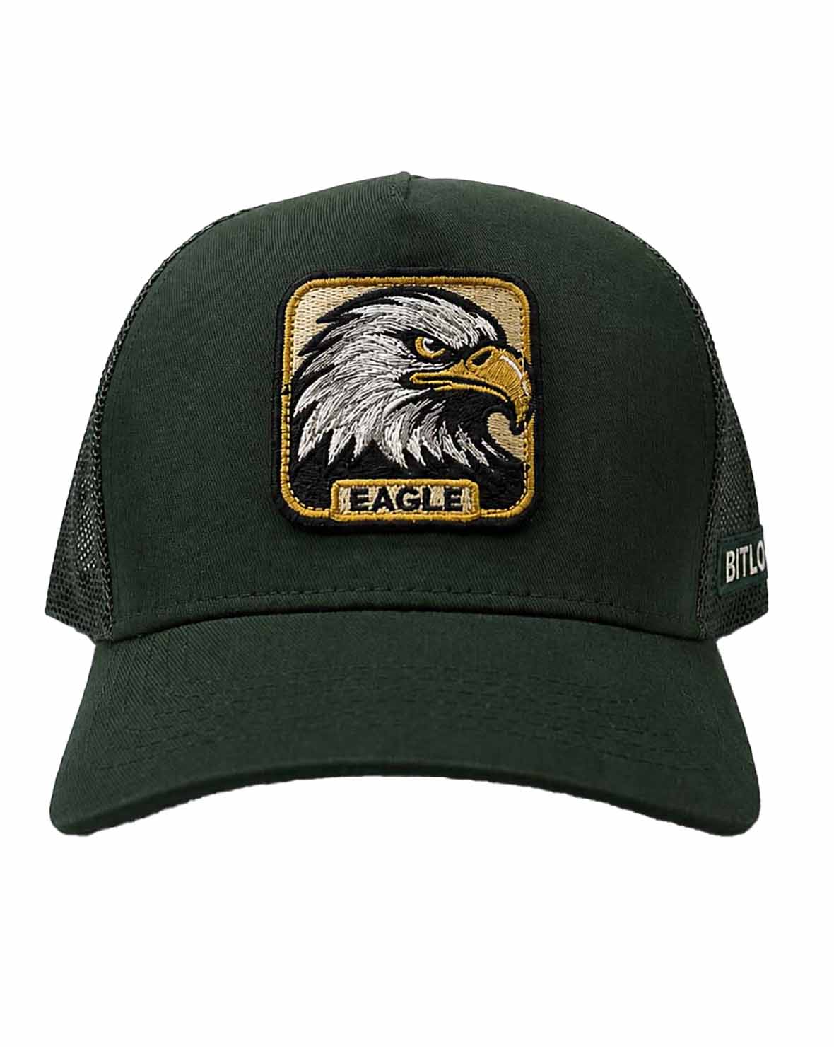 EAGLE PATCH HIGH CROWN TRUCKER CAP